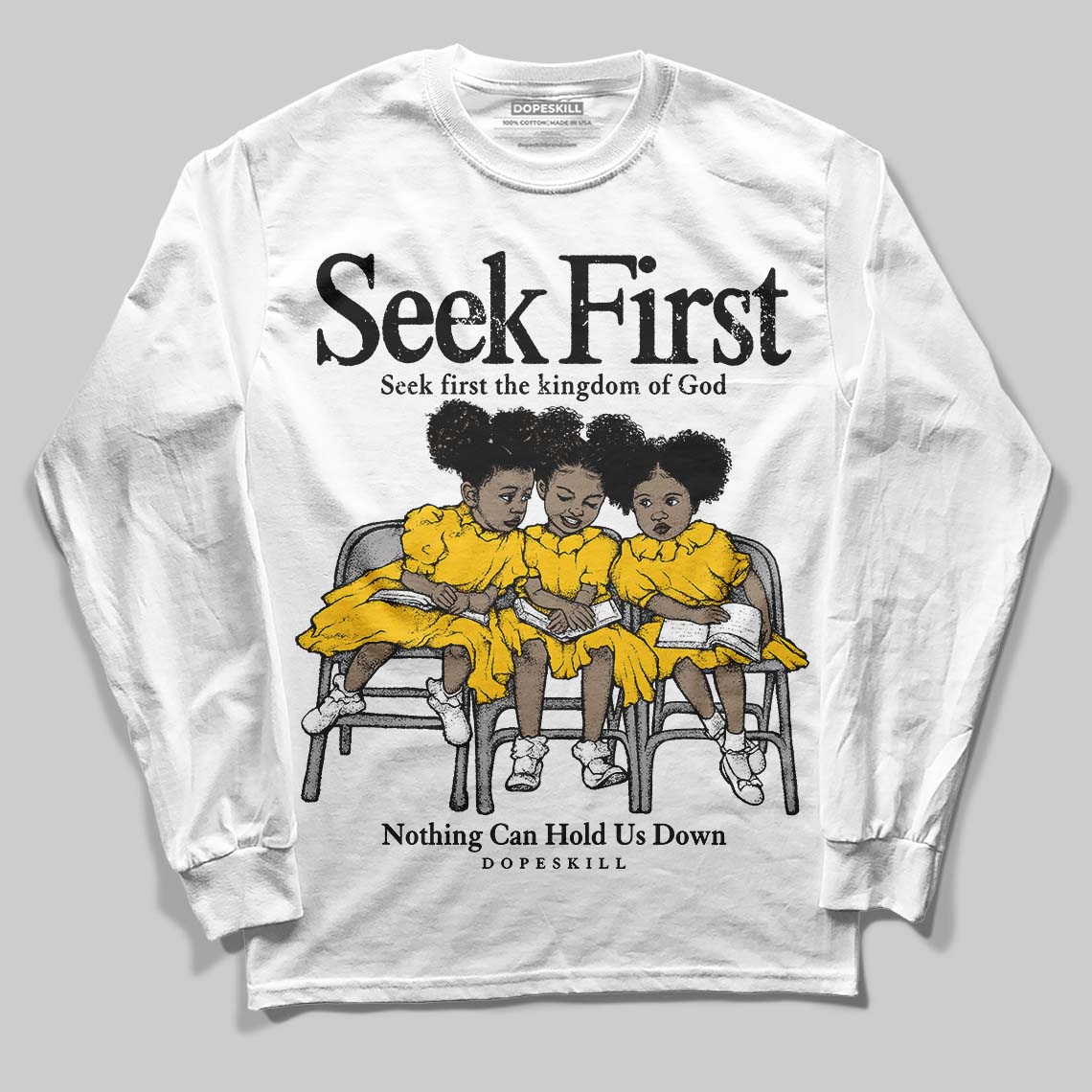 Yellow Collection superstreetwear Long Sleeve T-Shirt New Seek First Graphic