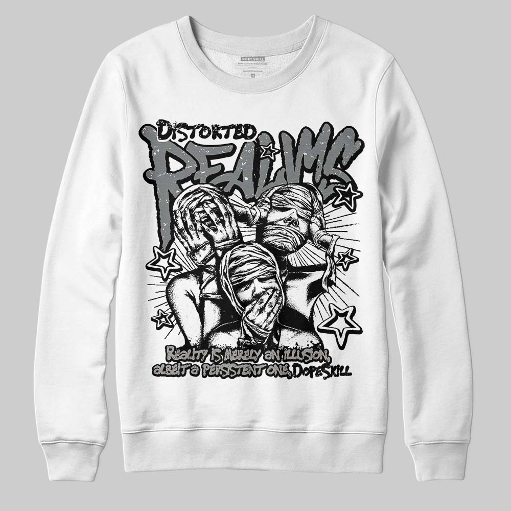Cool Grey 9s superstreetwear Sweatshirt Distorted Realms Graphic