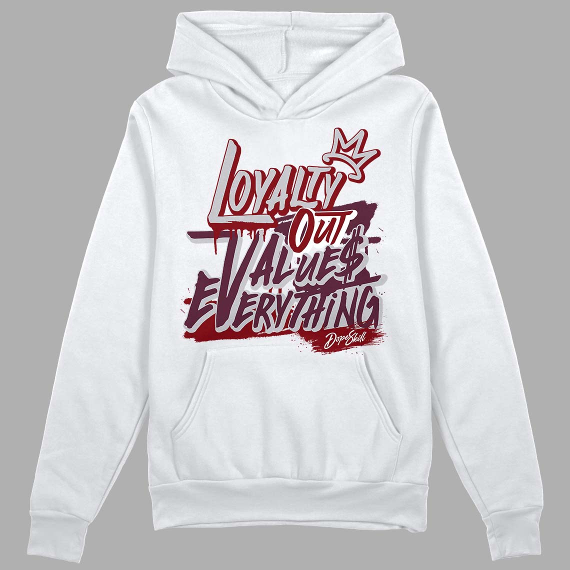 Burgundy 5s superstreetwear Hoodie Sweatshirt LOVE Graphic