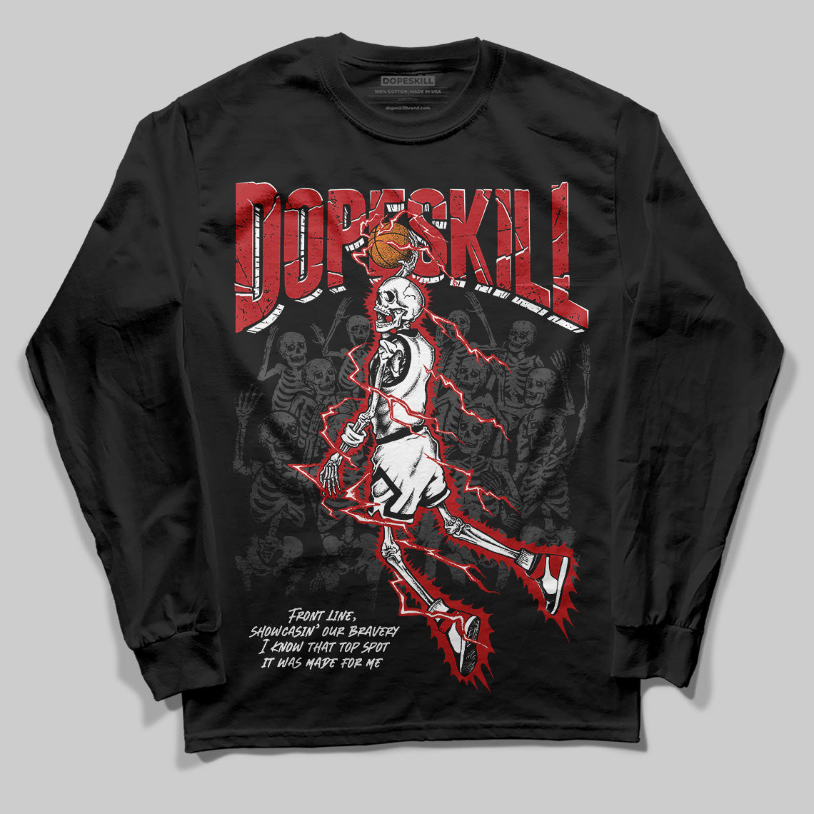 Black Toe Reimagined 1s superstreetwear Long Sleeve T-Shirt Thunder Dunk Graphic