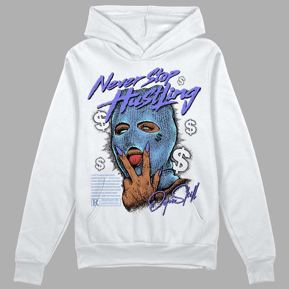 University Blue Collection superstreetwear Hoodie Sweatshirt Never Stop Hustling Graphic