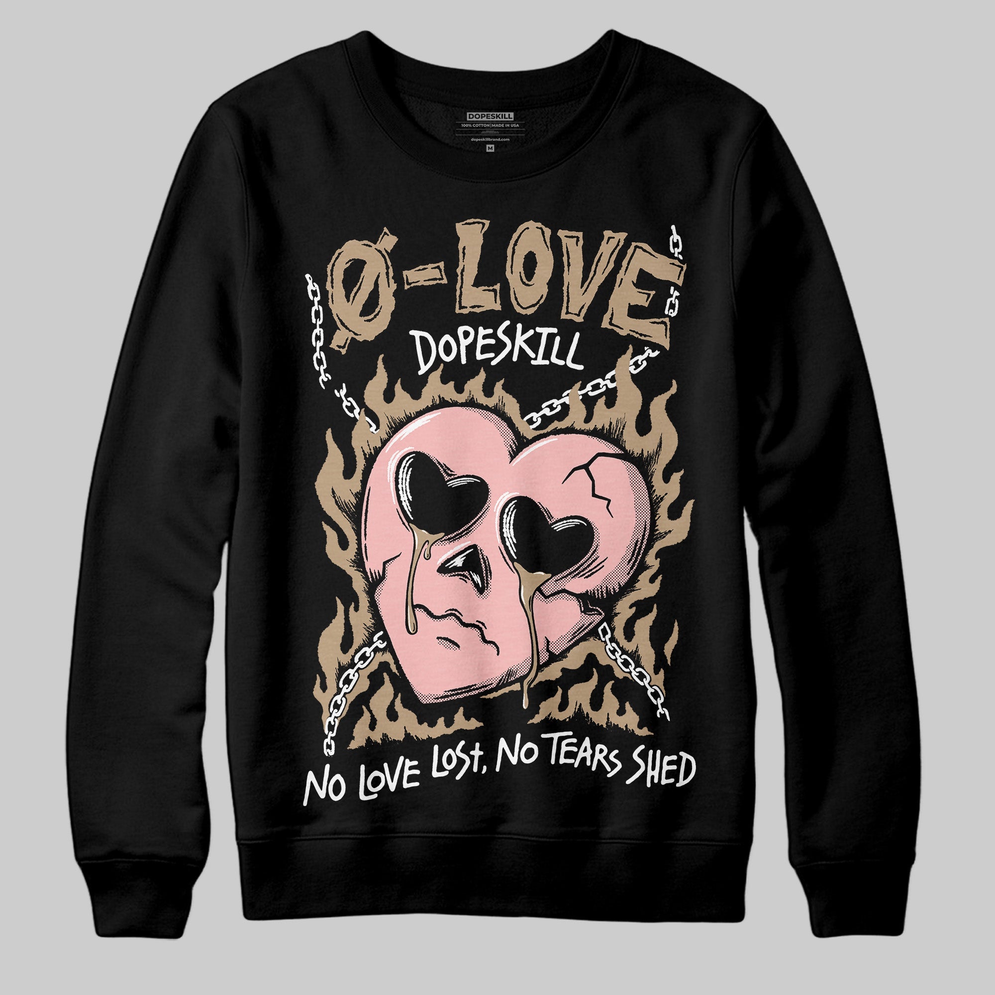 AIR FORCE 1 LINEN superstreetwear Sweatshirt Crying Heart Graphic