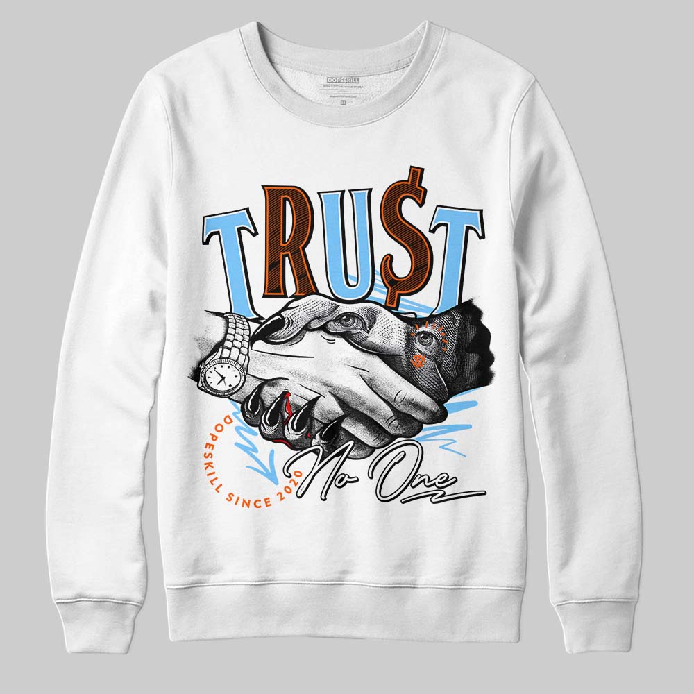 Dunk Low Futura University Blue superstreetwear Sweatshirt Trust No One Graphic