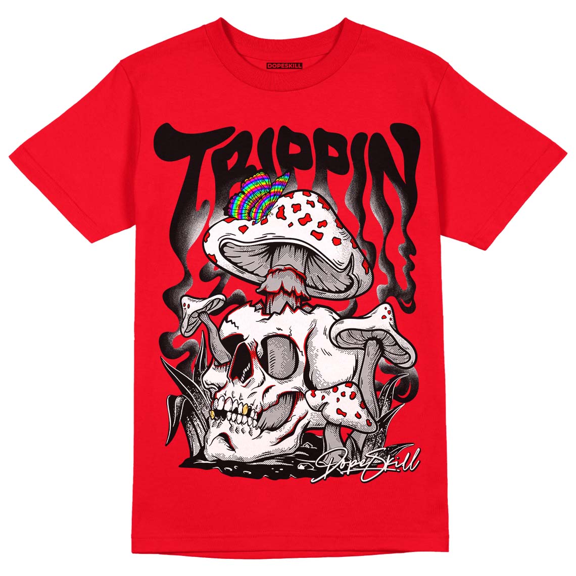 Red Thunder 4s superstreetwear Red T-shirt Trippin Graphic