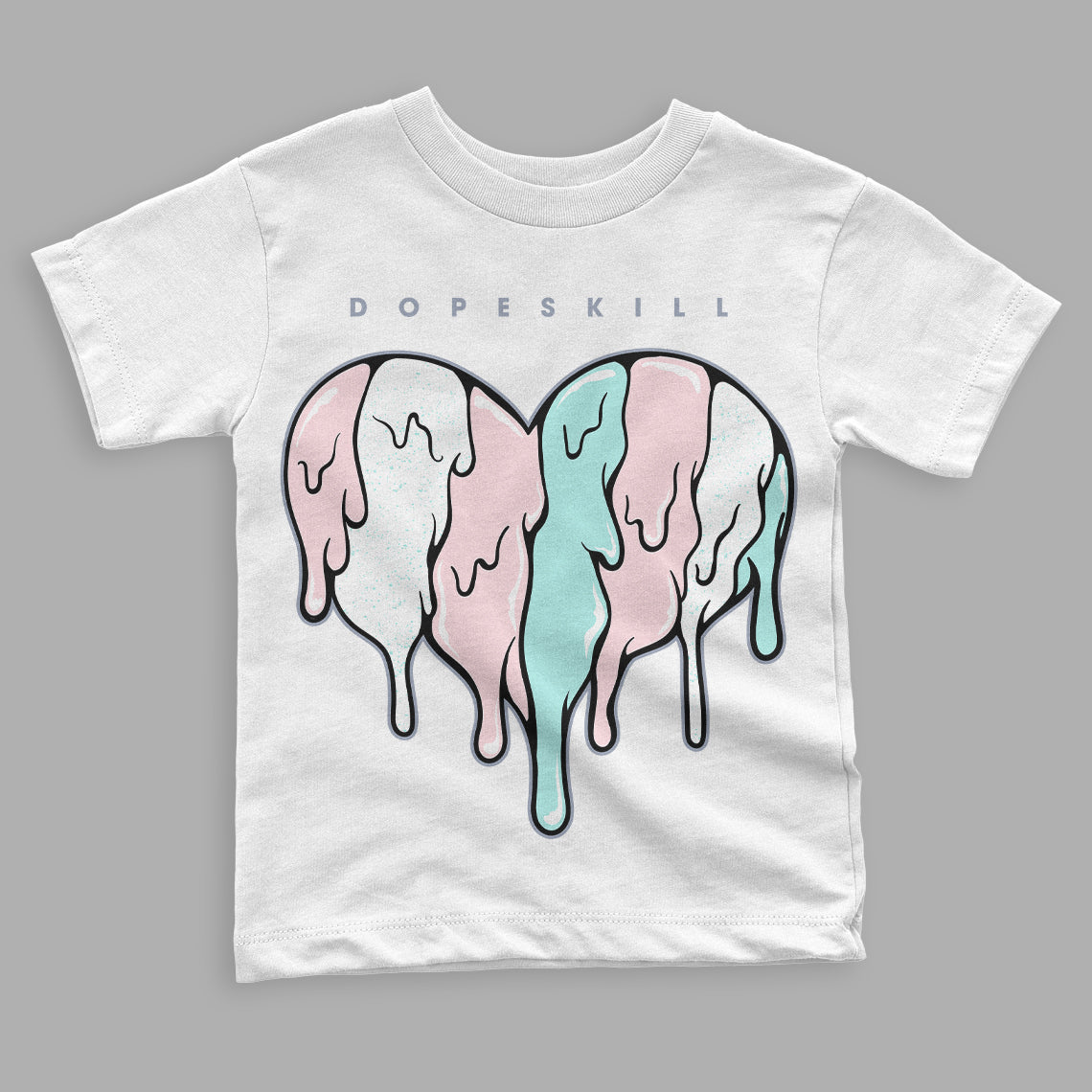 Easter 5s superstreetwear Toddler Kids T-shirt Slime Drip Heart Graphic