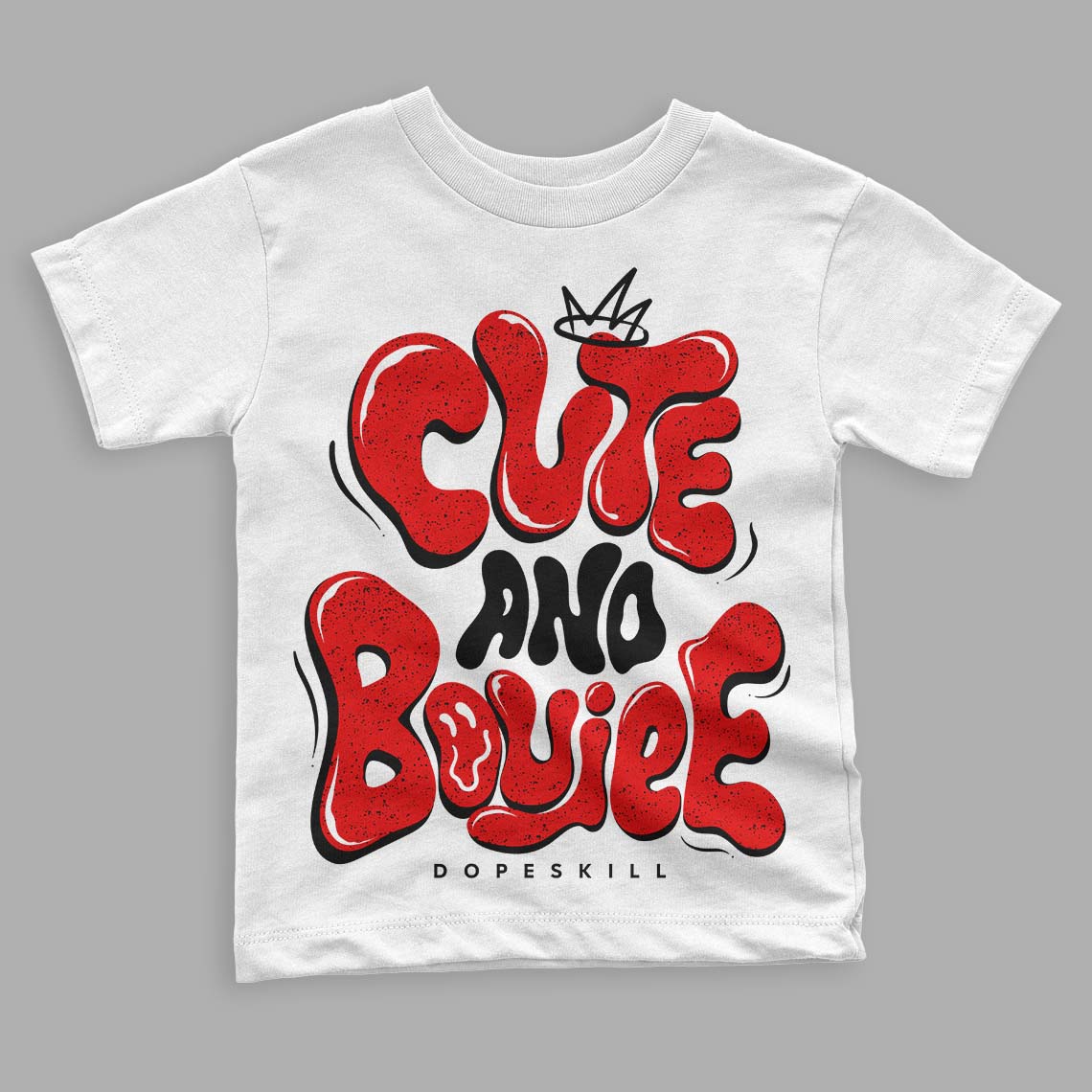Red Cement 4S superstreetwear Toddler Kids T-shirt Cute and Boujee Graphic