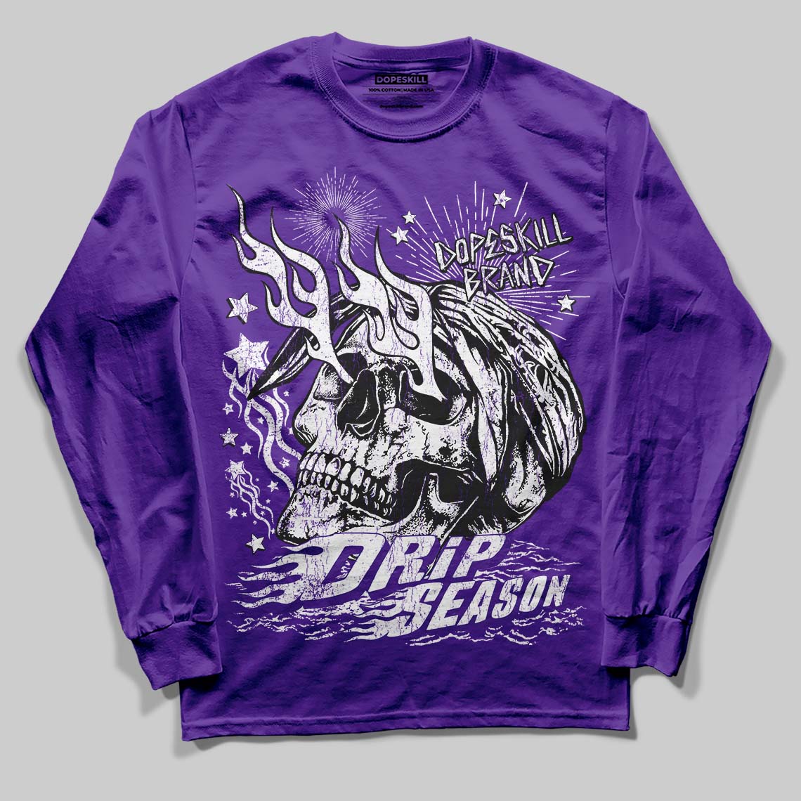 PURPLE Collection superstreetwear Long Sleeve T-Shirt Drip Season Graphic