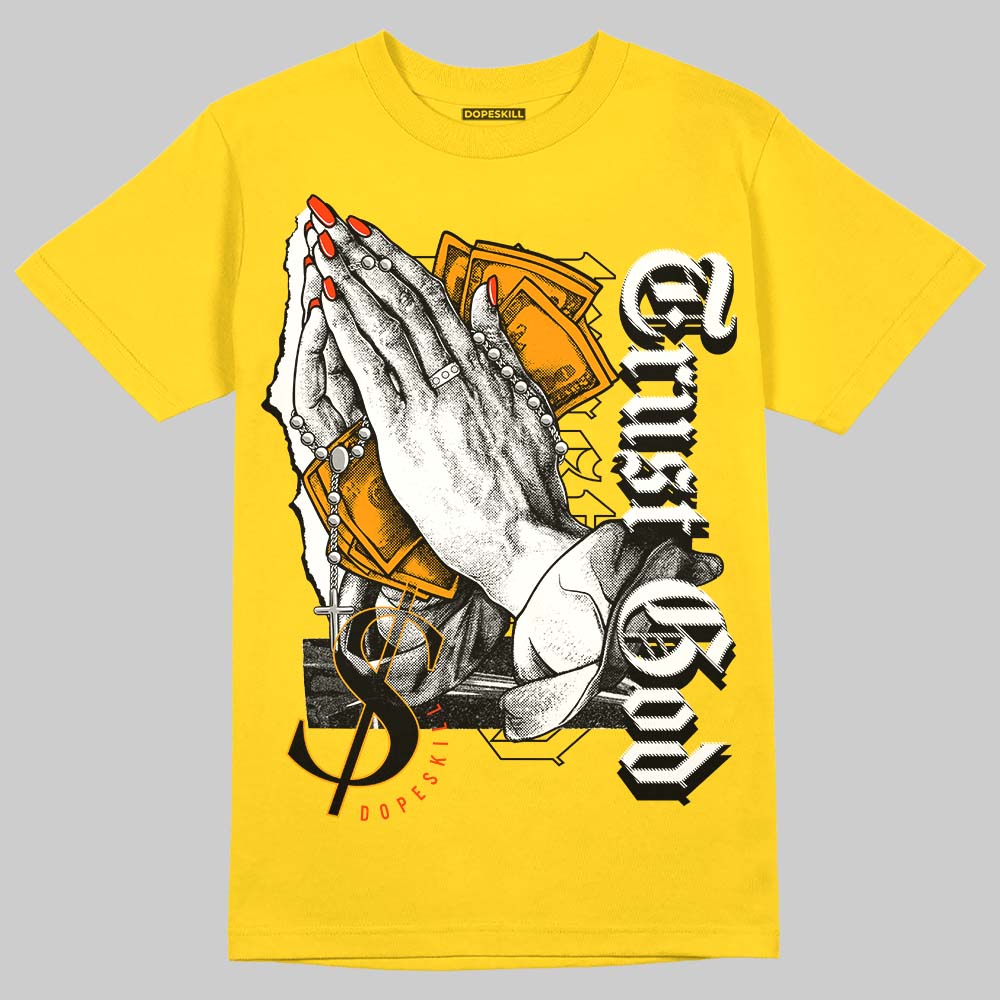 Yellow Ochre 6s superstreetwear Yellow T-shirt Trust God Graphic