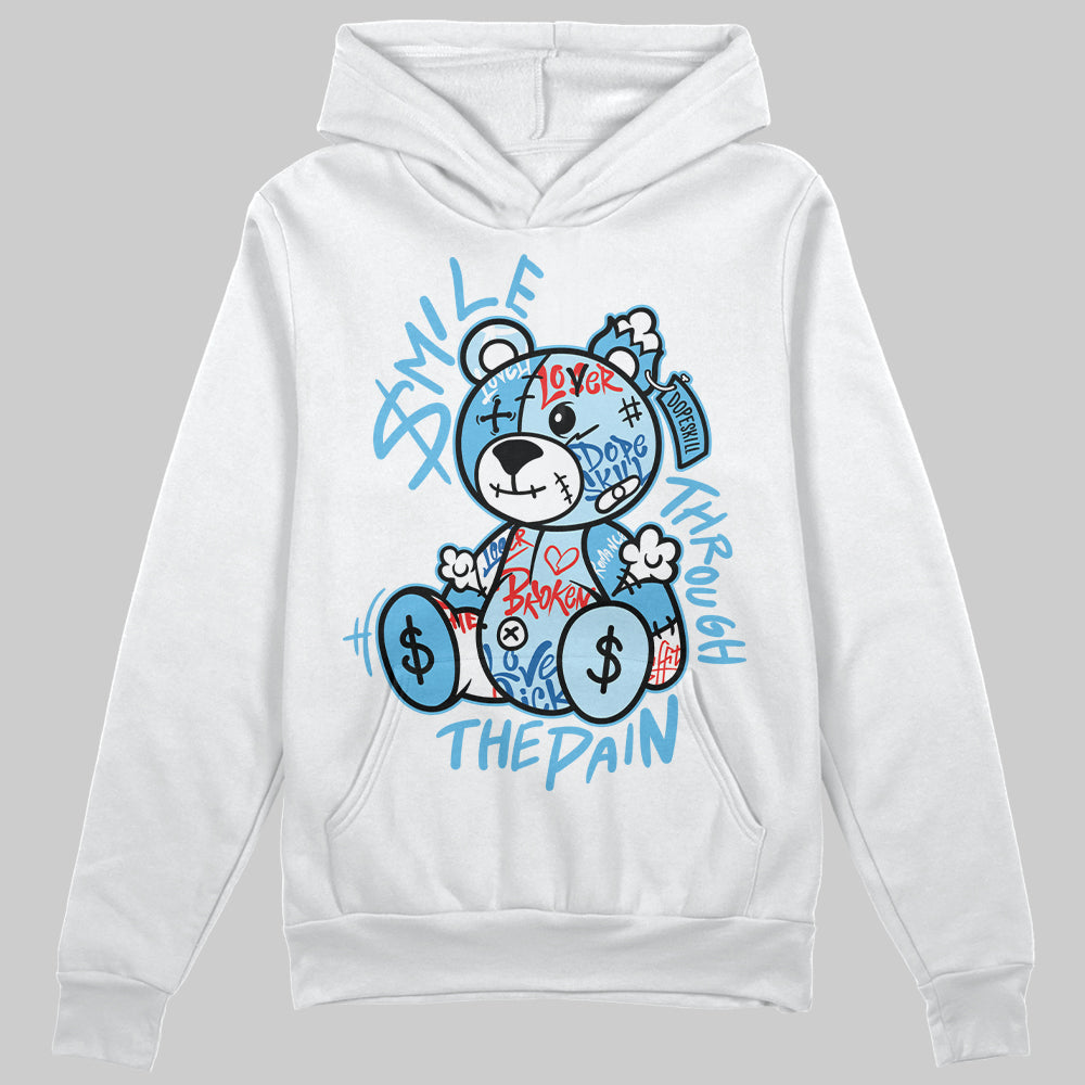 Legend Blue 11s superstreetwear Hoodie Sweatshirt Smile Through The Pain Graphic