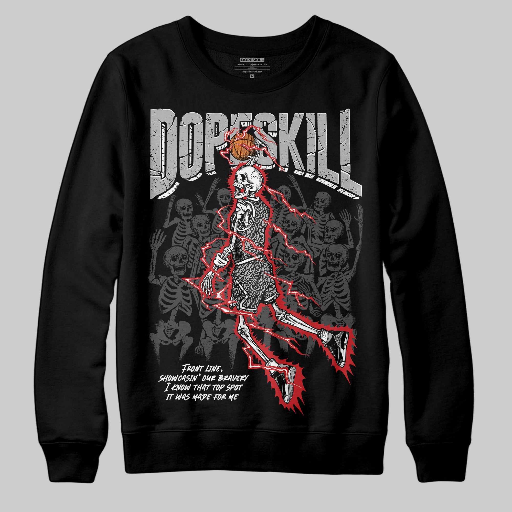 Black Cement 3s superstreetwear Sweatshirt Thunder Dunk Graphic