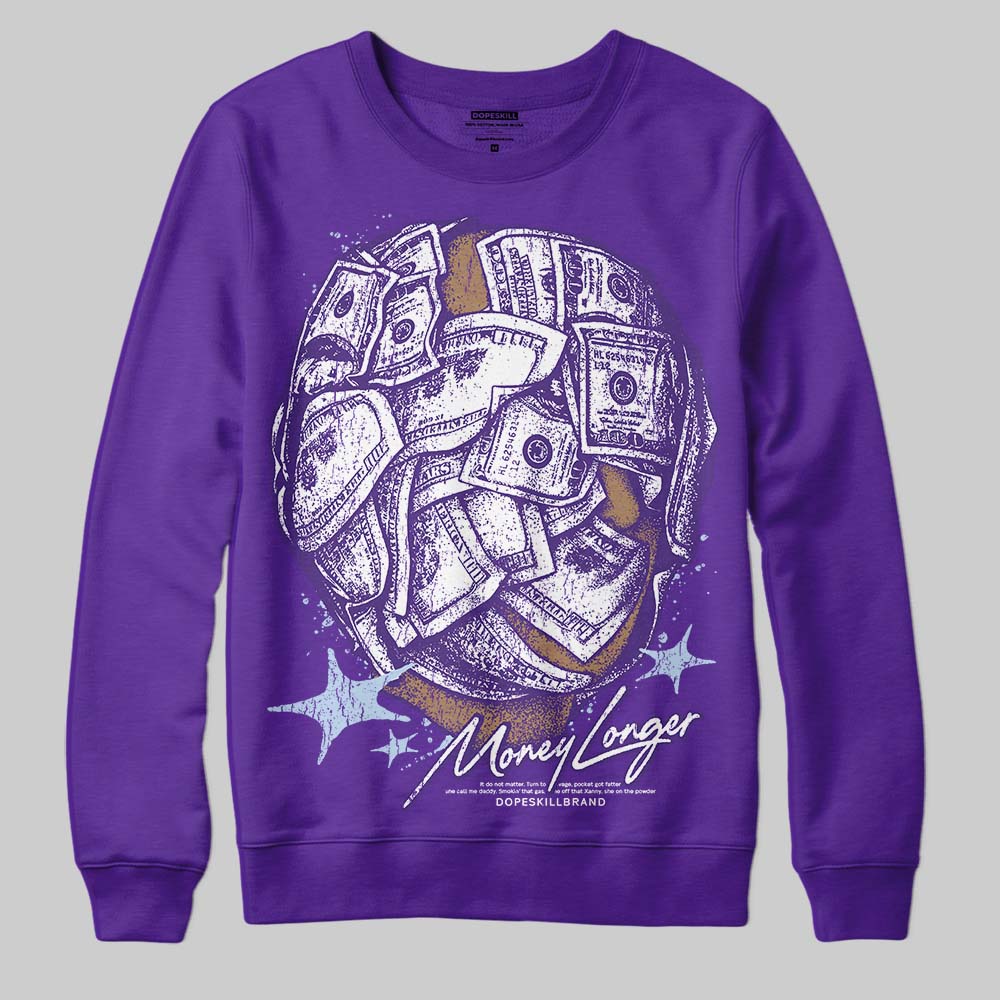 Grape 5s superstreetwear Sweatshirt Money Longer Graphic
