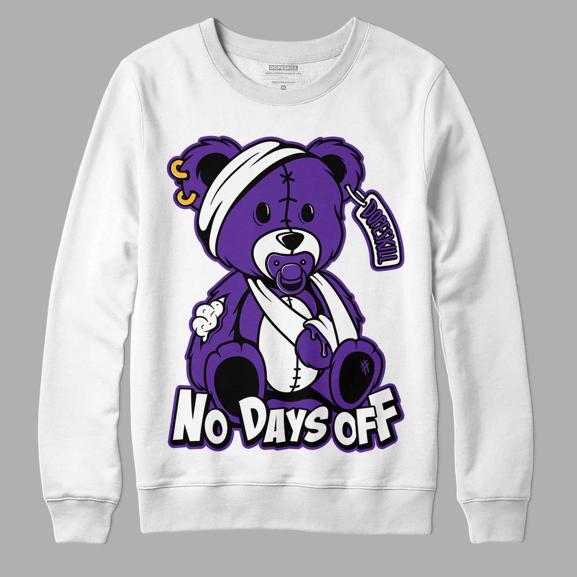 PURPLE Collection superstreetwear Sweatshirt Hurt Bear Graphic