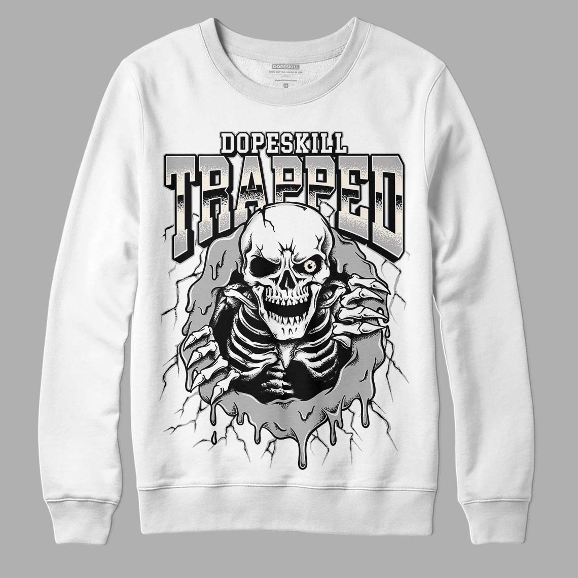 Off Noir 3s superstreetwear Sweatshirt Trapped Halloween Graphic