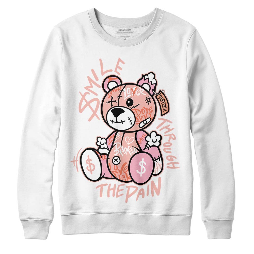 Legend Pink 11s superstreetwear Sweatshirt Smile Through The Pain Graphic