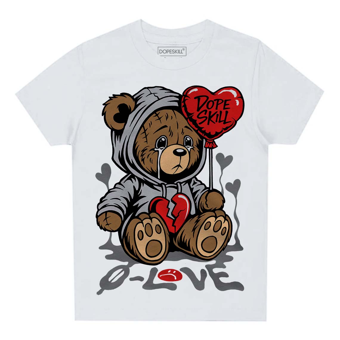 Grey Collection superstreetwear Toddler Kids T-shirt Broken Bear Graphic