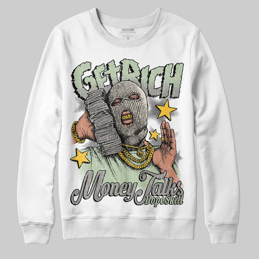 Seafoam 4s 2025 superstreetwear Sweatshirt Get Rich Graphic