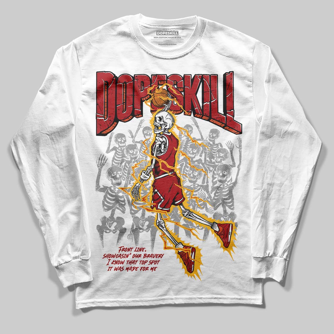Brick By Brick 4s superstreetwear Long Sleeve T-Shirt Thunder Dunk Graphic