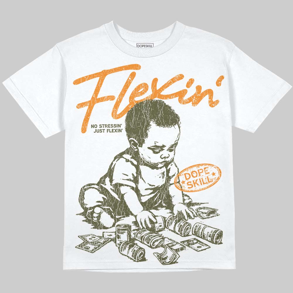 Olive 5s superstreetwear Oversize Print T-Shirt Flexin' Graphic