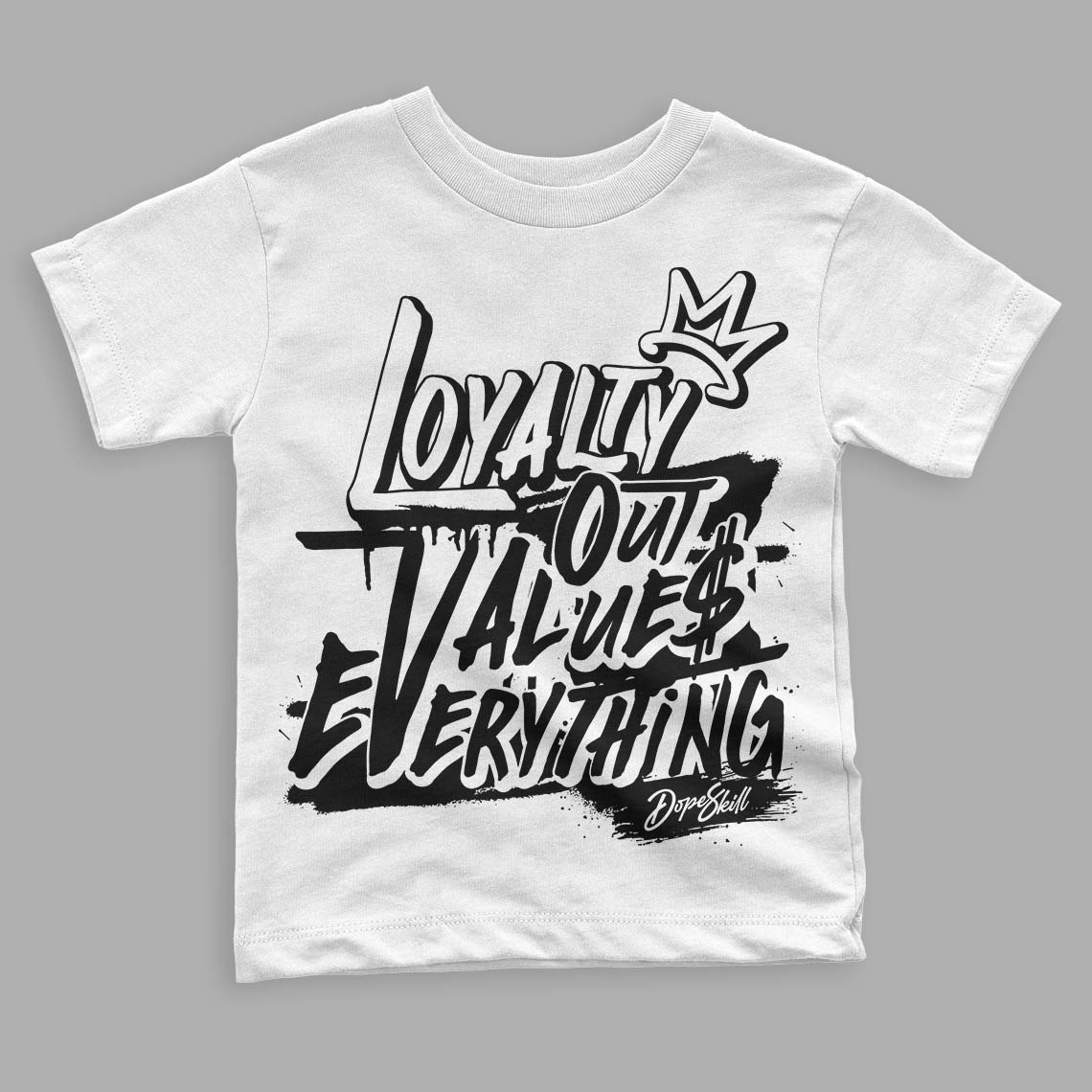 Panda White Black Dunk Low superstreetwear Toddler Kids T-shirt LOVE Graphic