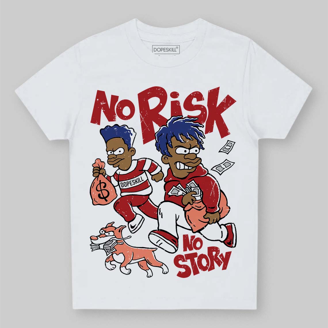 Rare Air Cinnabar 1s superstreetwear Toddler Kids T-shirt No Risk No Story Graphic