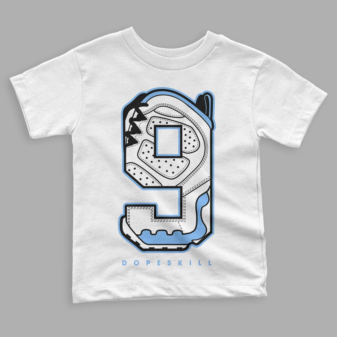 Powder Blue 9s superstreetwear Toddler Kids T-shirt No.9 Graphic