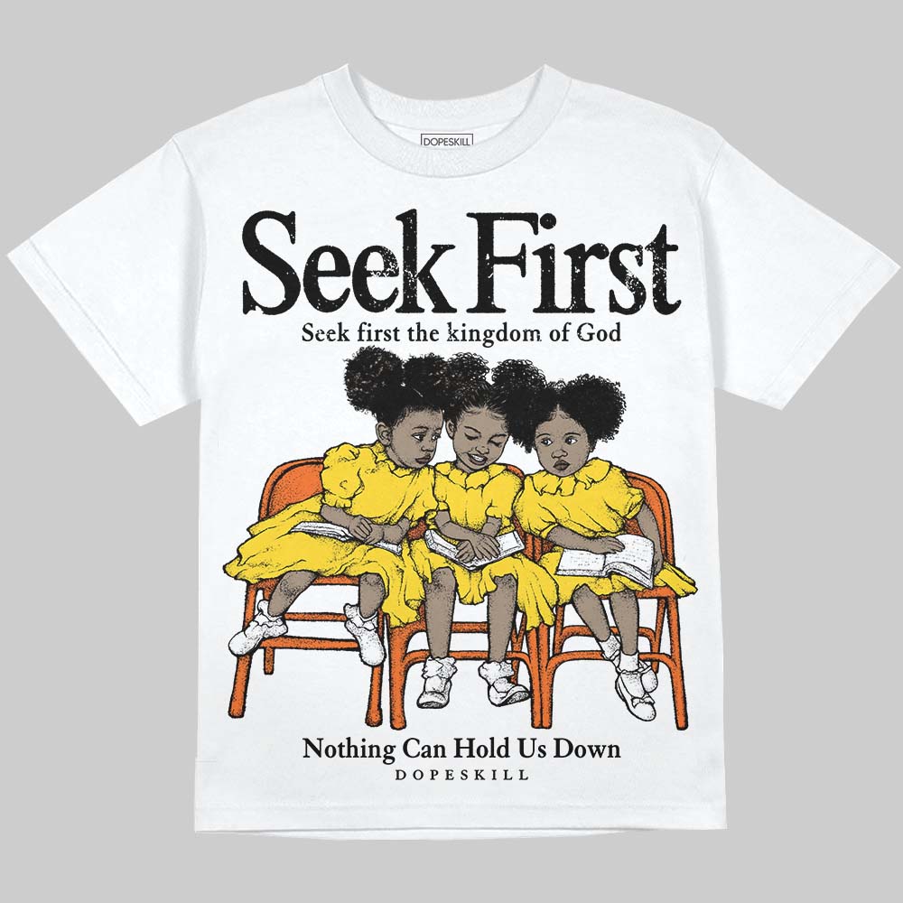 Black Tour Yellow AJ 4 Thunder superstreetwear Oversize Print T-Shirt New Seek First Graphic
