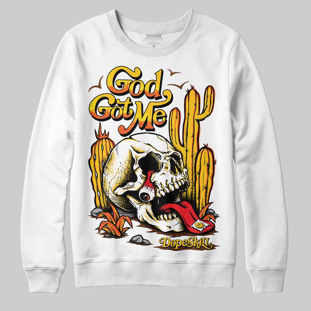 Yellow Collection superstreetwear Sweatshirt God Got Me Graphic