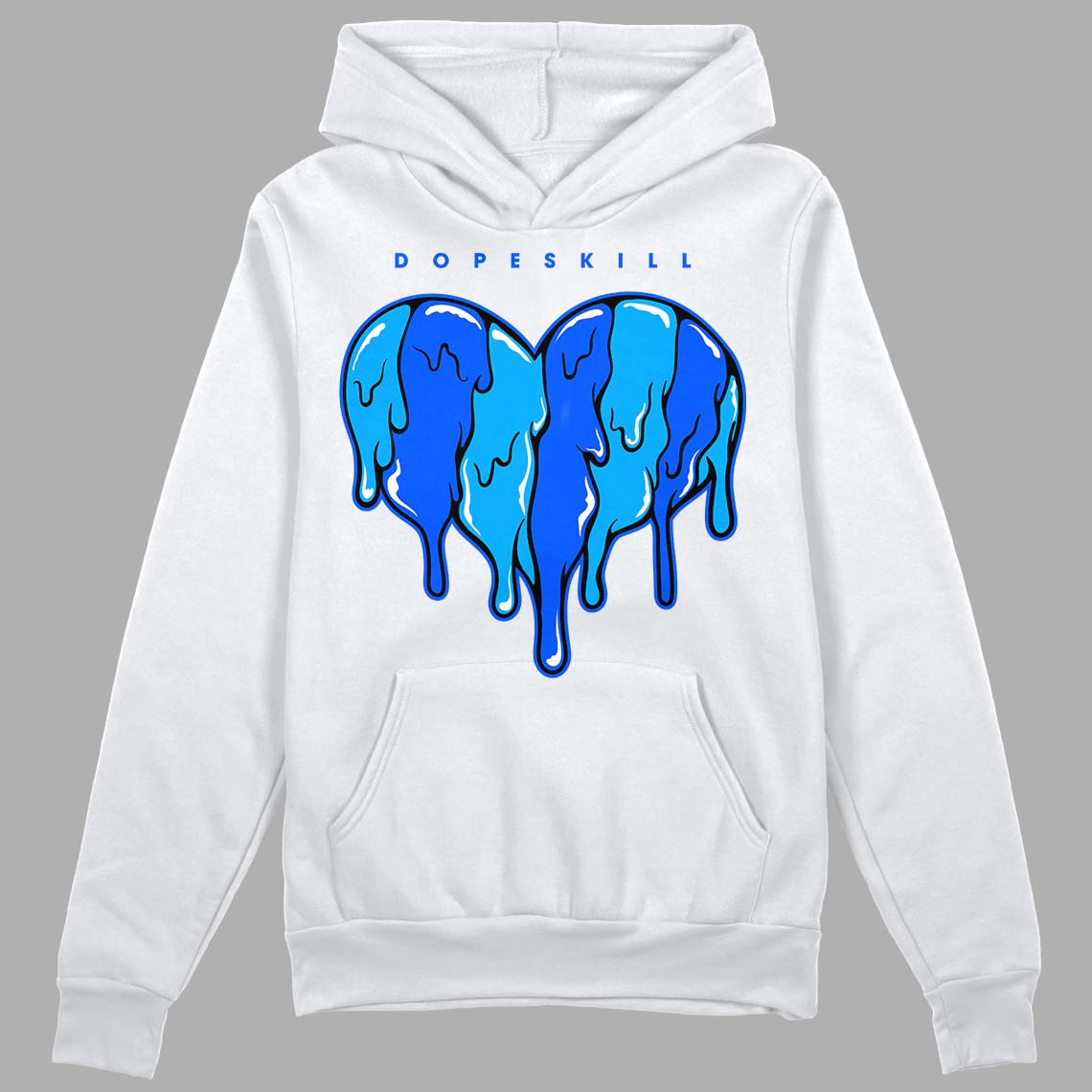 Royal Blue Collection superstreetwear Hoodie Sweatshirt Slime Drip Heart Graphic