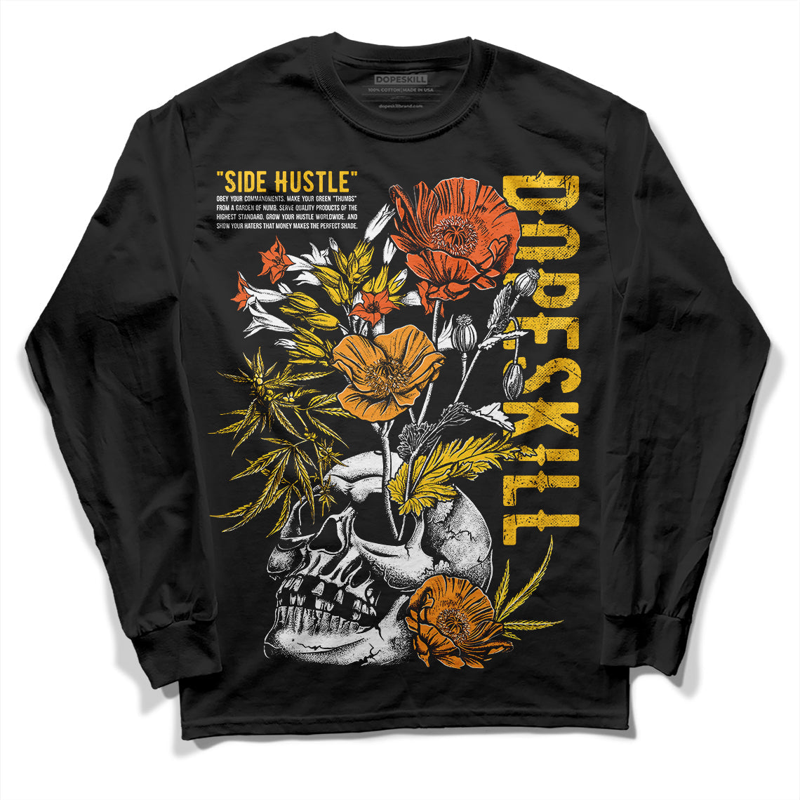 Yellow Collection superstreetwear Long Sleeve T-Shirt Side Hustle Graphic