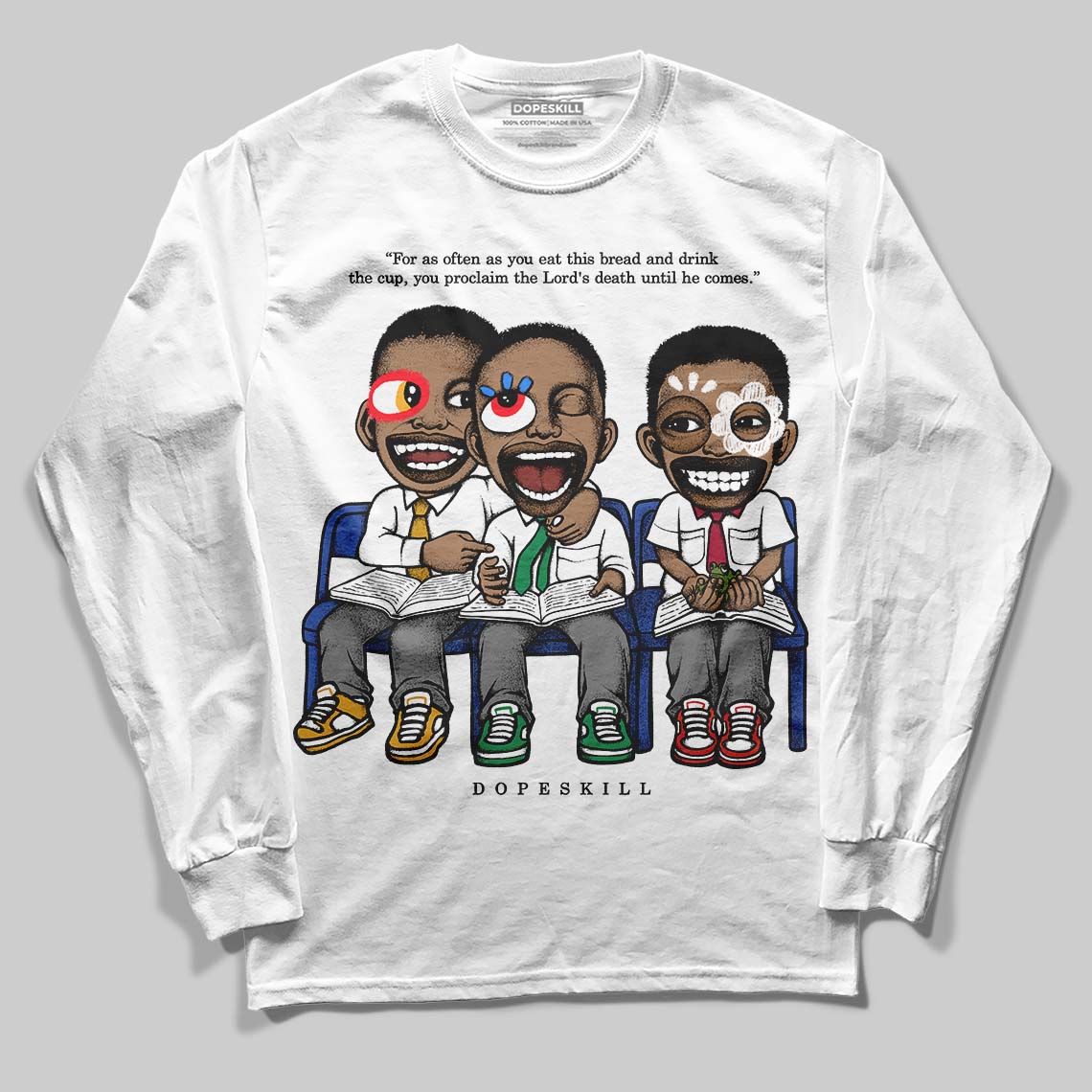 Black and White Collection superstreetwear Long Sleeve T-Shirt First Sunday Graphic
