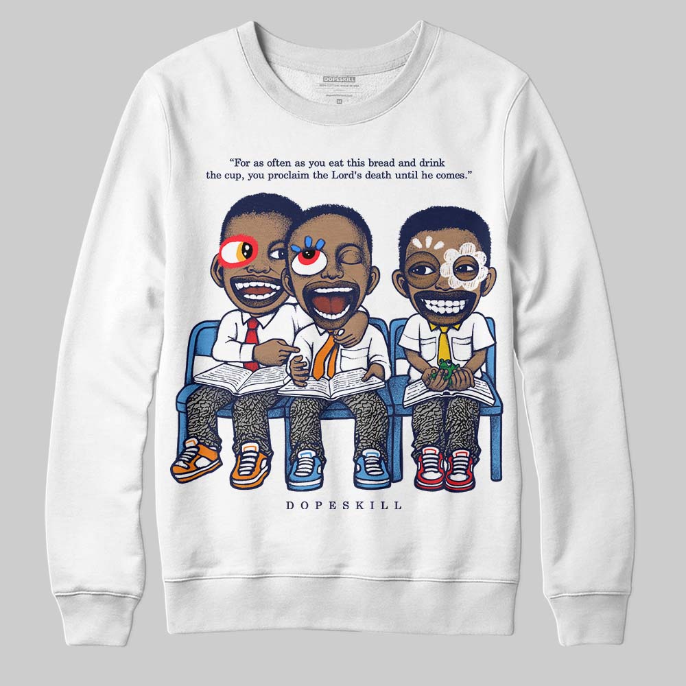 Midnight Navy 3s superstreetwear Sweatshirt First Sunday Graphic
