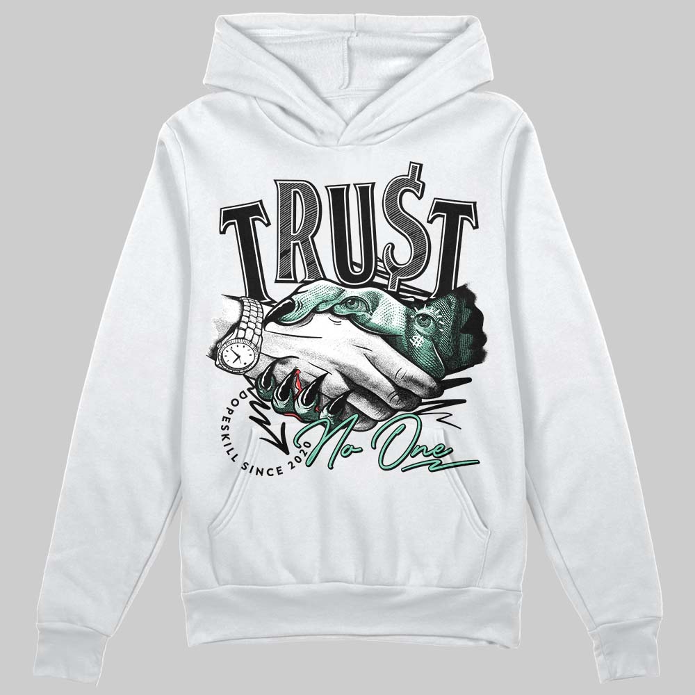 Green Glow 3s superstreetwear Hoodie Sweatshirt Trust No One Graphic