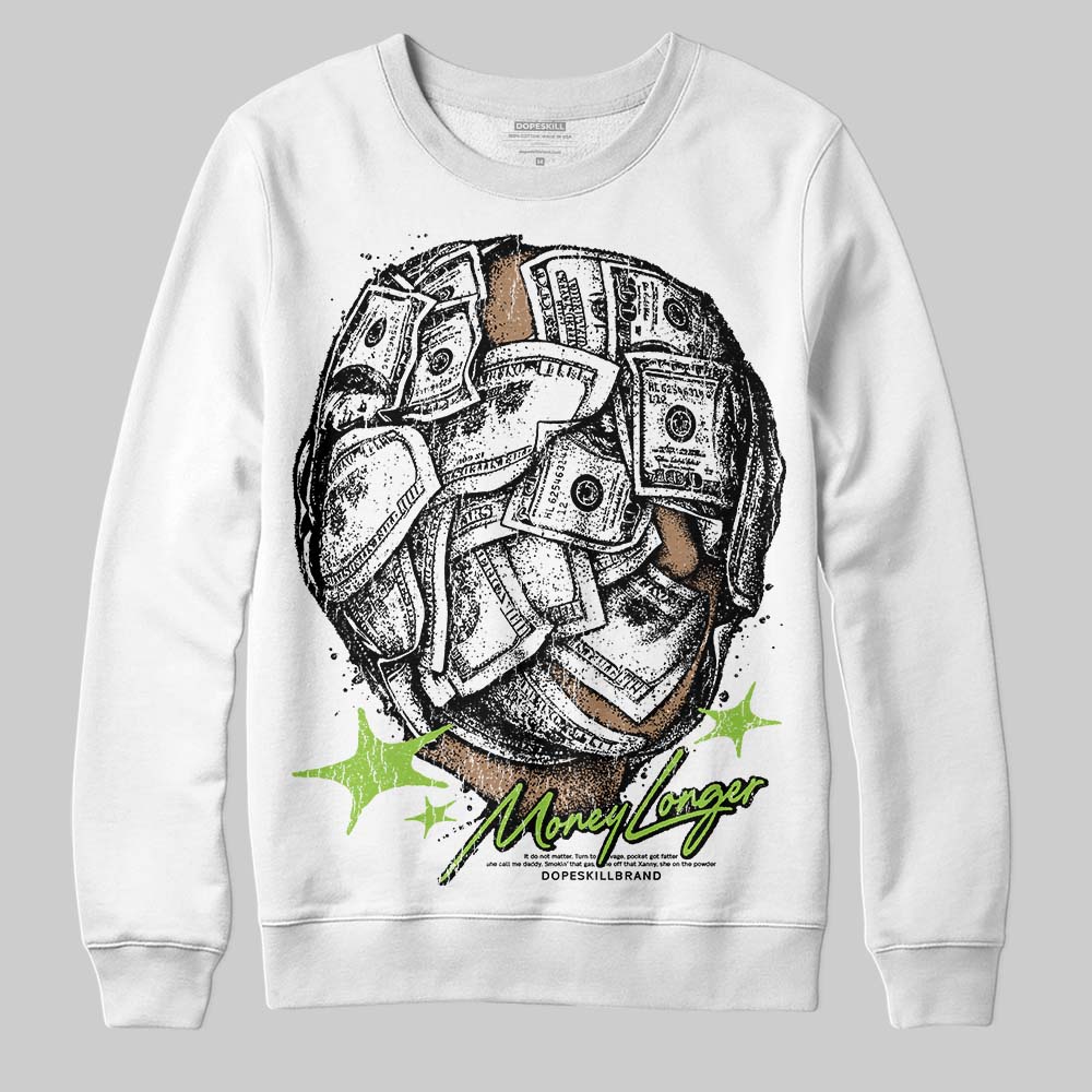 Neon Green Collection superstreetwear Sweatshirt Money Longer Graphic