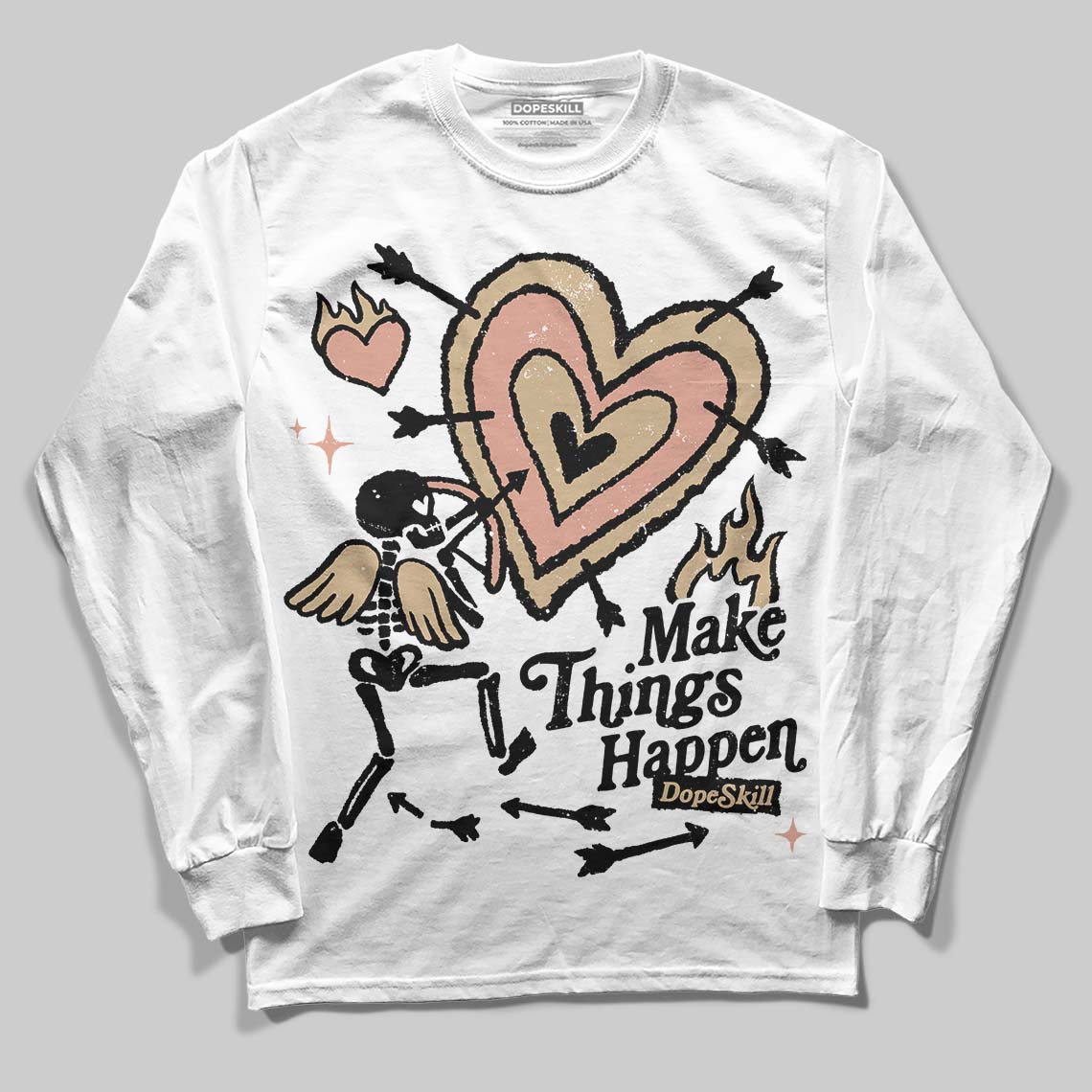 TAN Collection superstreetwear Long Sleeve T-Shirt Make Things Happen Graphic