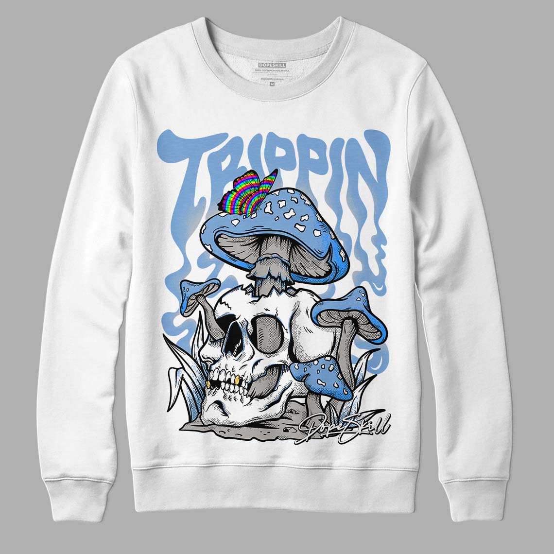 University Blue 5s superstreetwear Sweatshirt Trippin Graphic