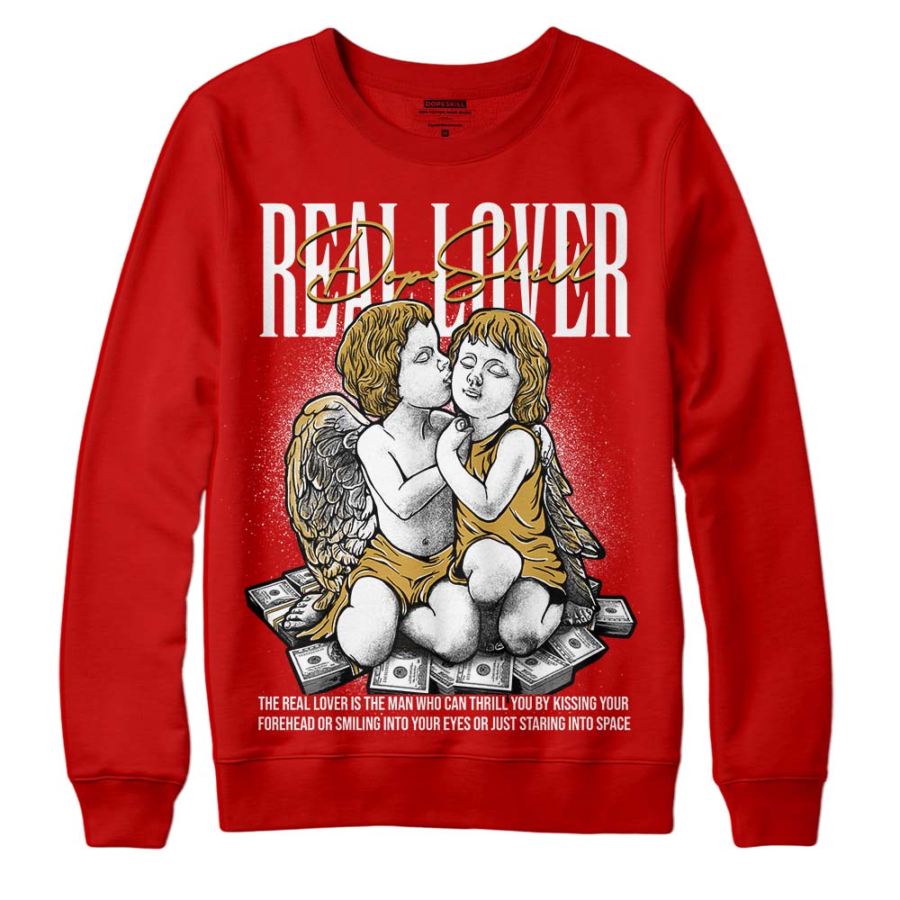 Red Collection superstreetwear Red Sweatshirt Real Lover Graphic