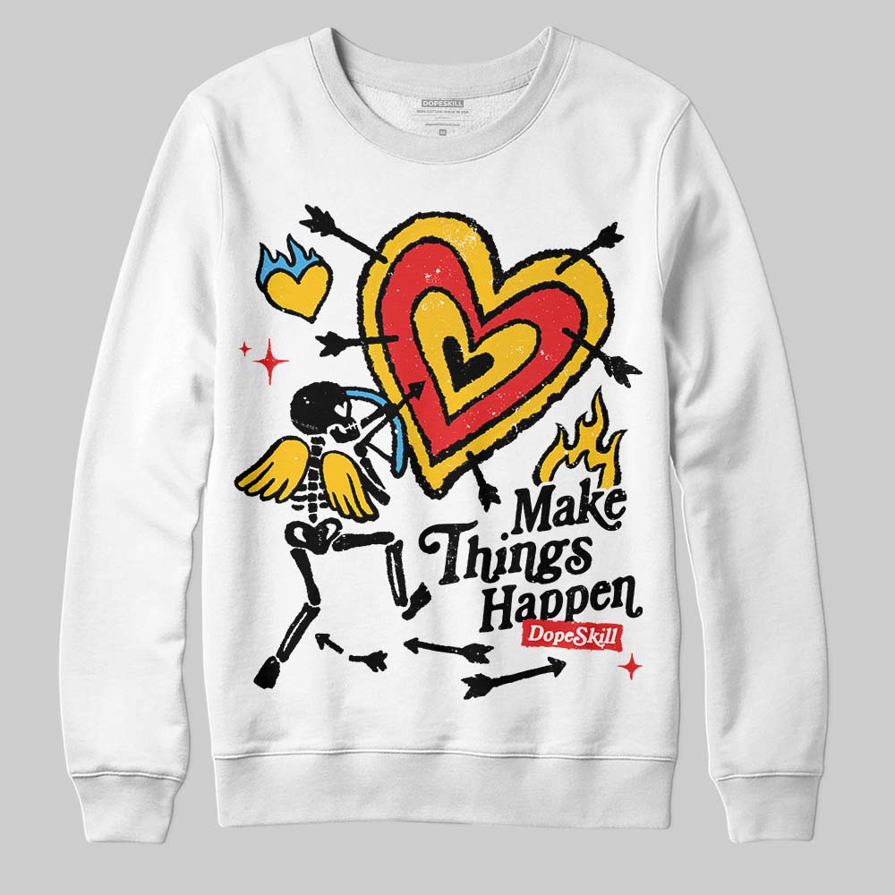 Yellow Collection superstreetwear Sweatshirt Make Things Happen Graphic