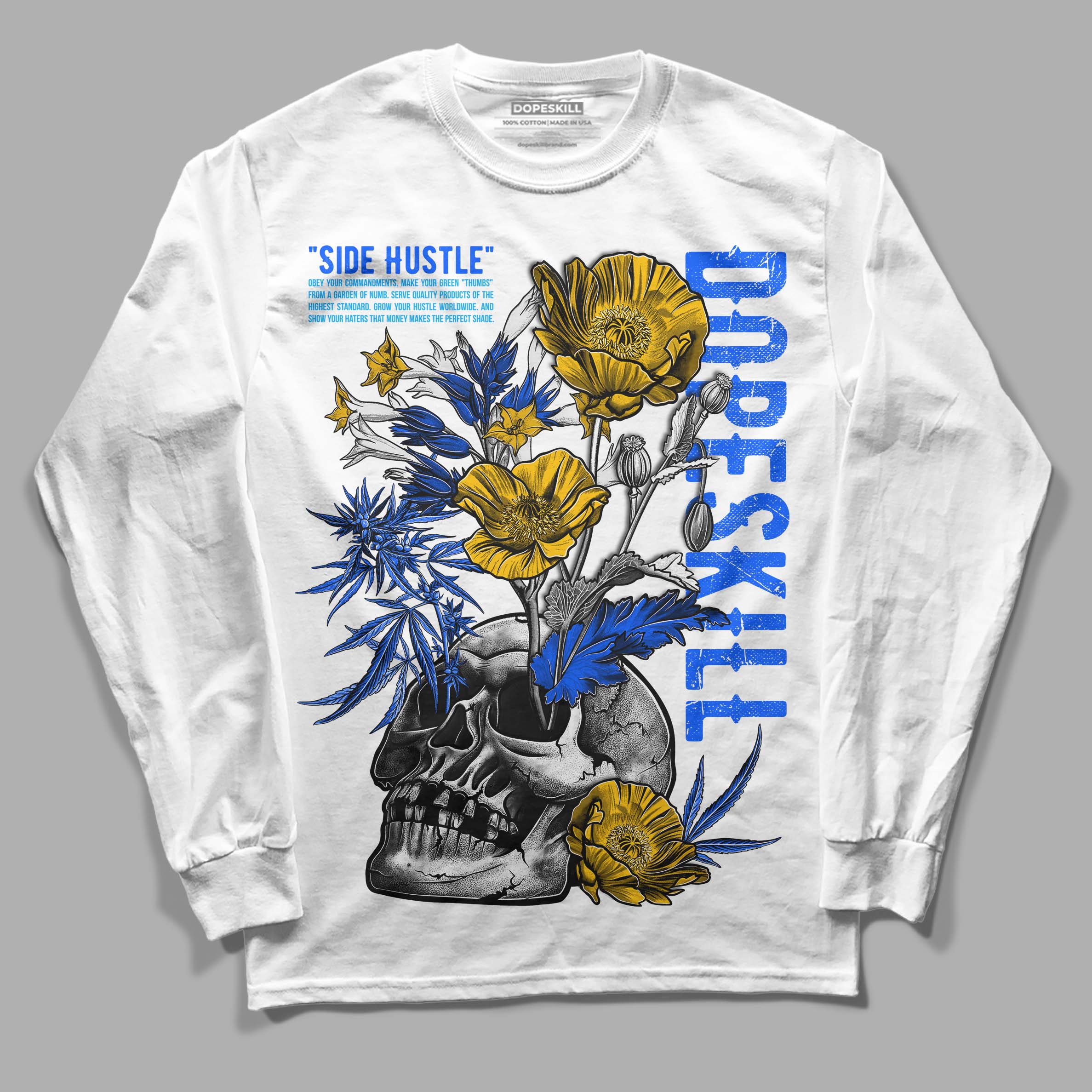 Royal Blue Collection superstreetwear Long Sleeve T-Shirt Side Hustle Graphic