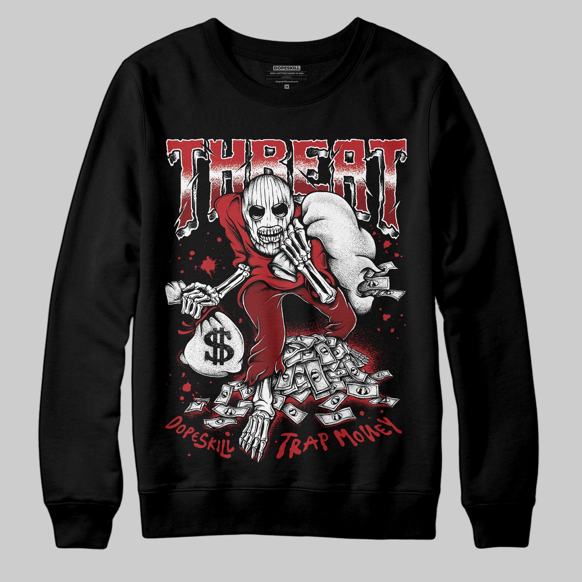 Flu Game 12s superstreetwear Sweatshirt Threat Graphic