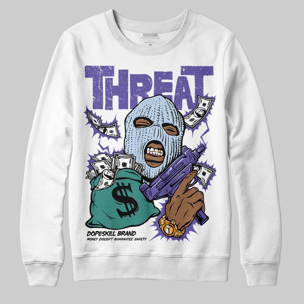 Grape 5s superstreetwear Sweatshirt Under Threat Graphic