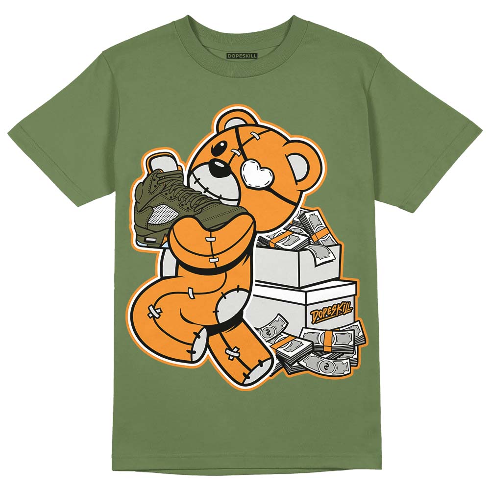 Olive 5s superstreetwear Olive T-shirt Bear Steals Sneaker Graphic