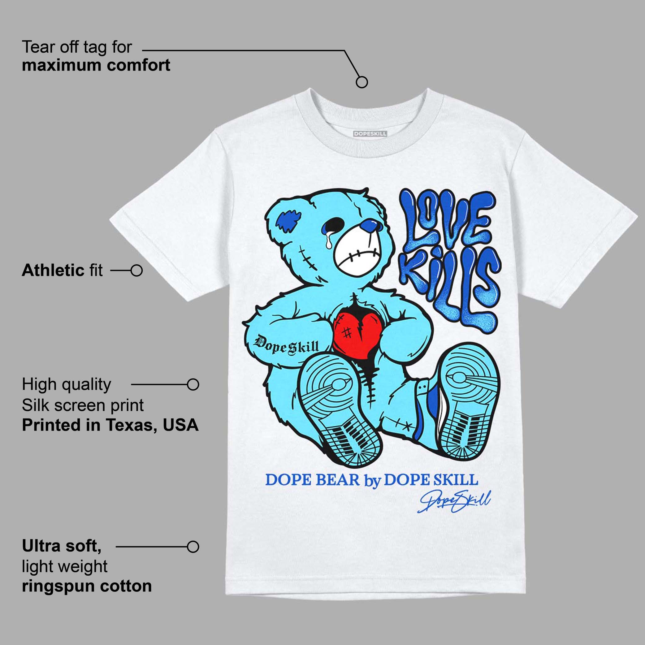 SB Dunk Argon superstreetwear T-Shirt Love Kills Graphic