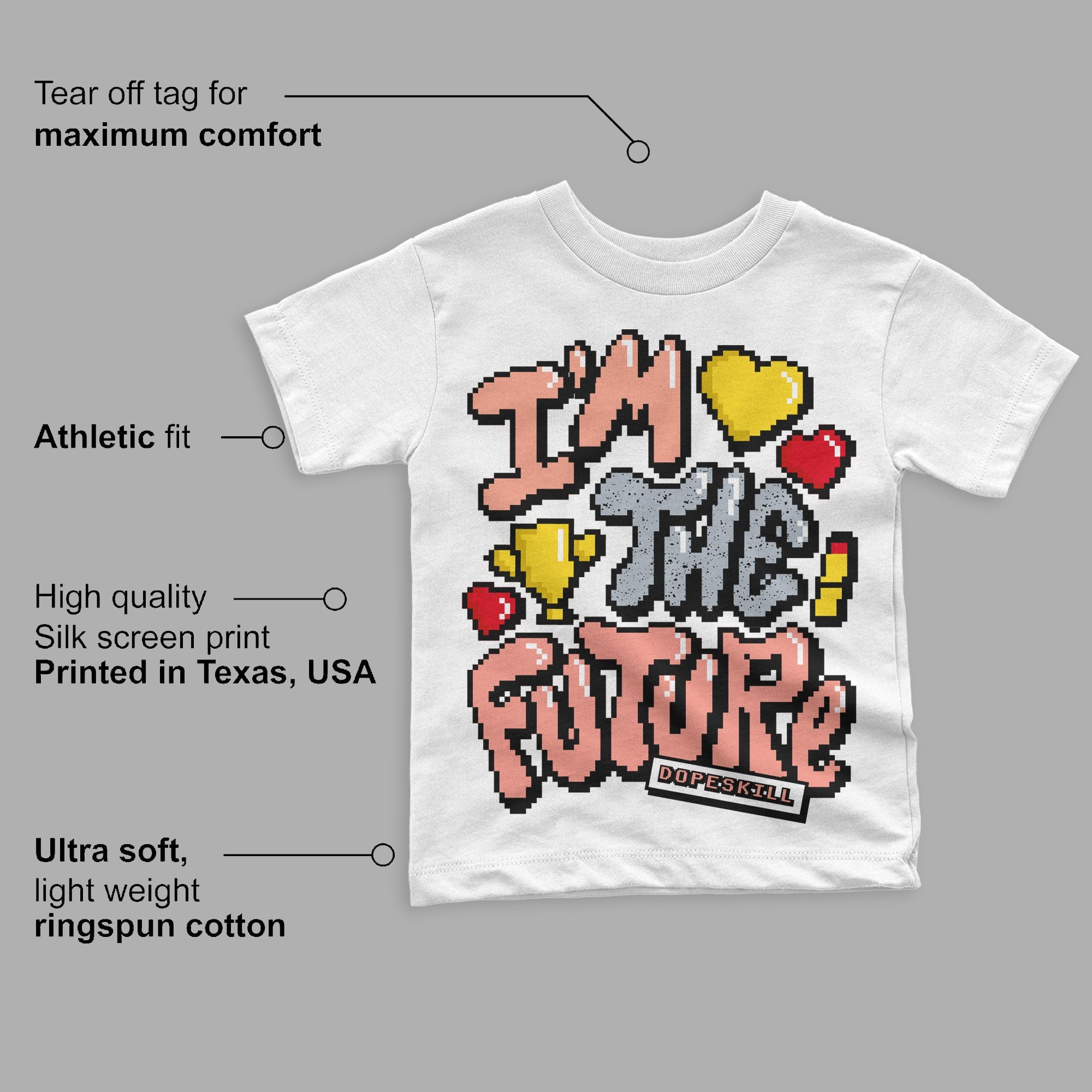 Crimson Bliss 5s superstreetwear Toddler Kids T-shirt I'm The Future Graphic