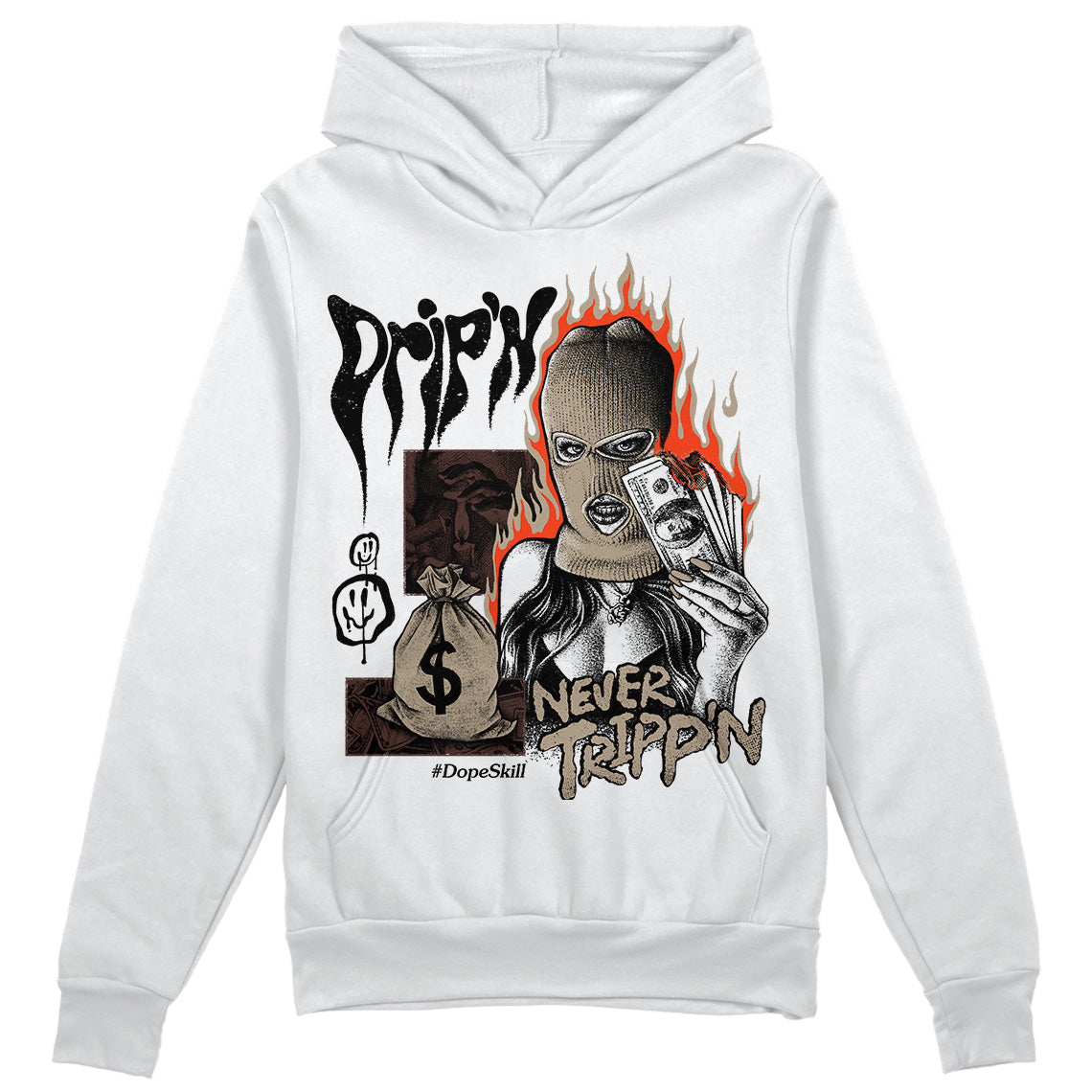 Latte 1s superstreetwear Hoodie Sweatshirt Drip'n Never Tripp'n Graphic