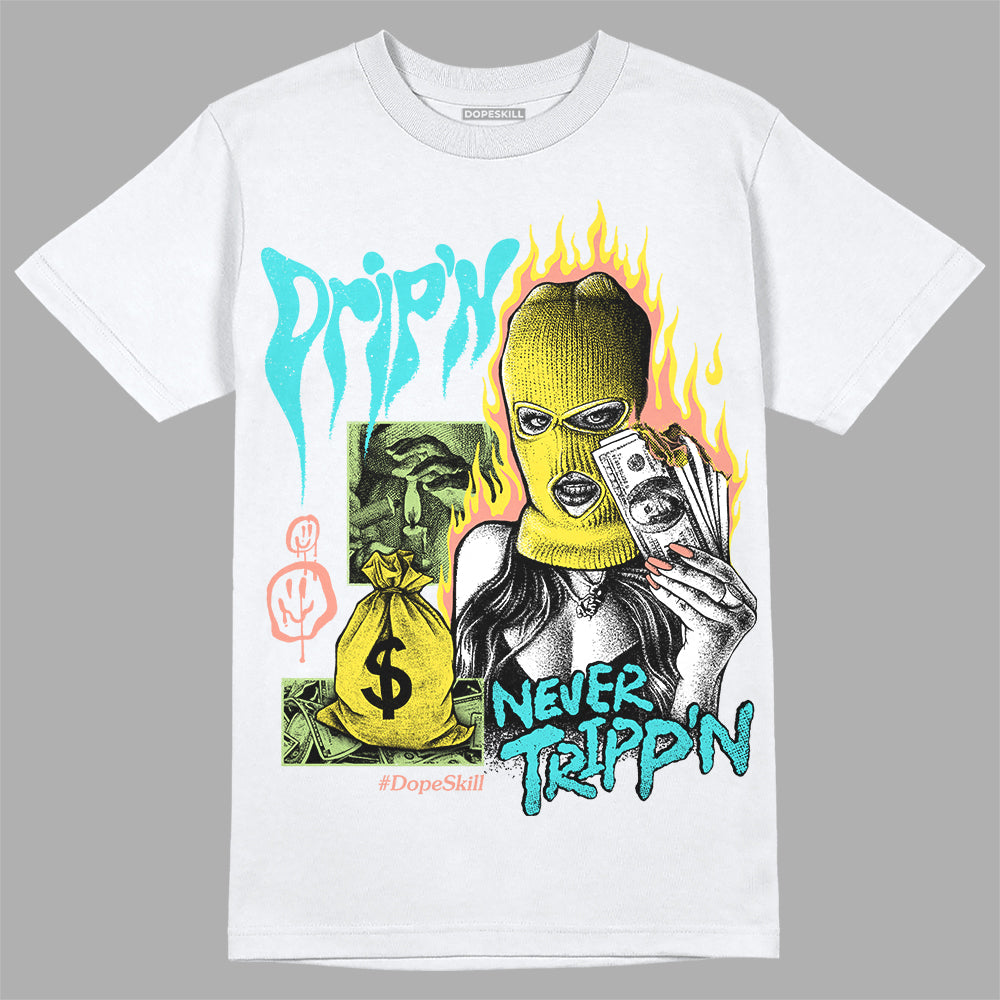 Cyan Burst 9060 superstreetwear T-Shirt Drip'n Never Tripp'n Graphic