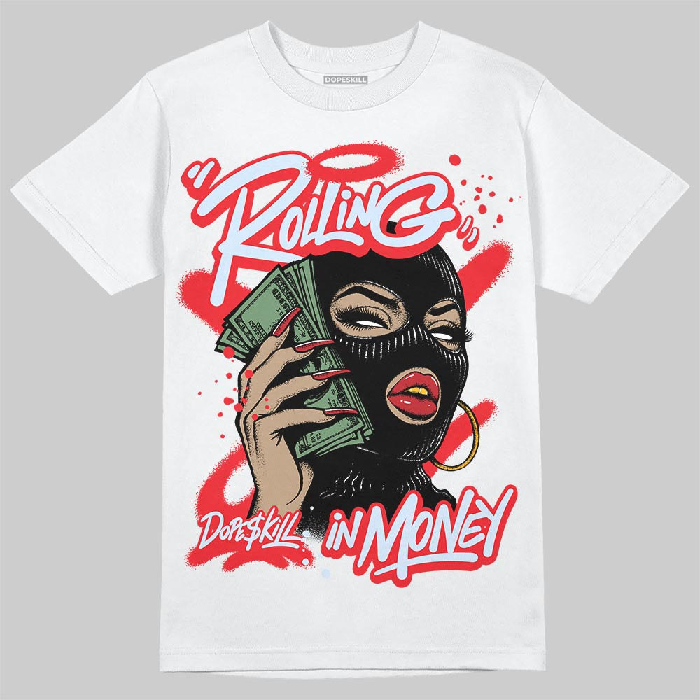 Cherry 11s superstreetwear T-Shirt Rolling in Money Graphic