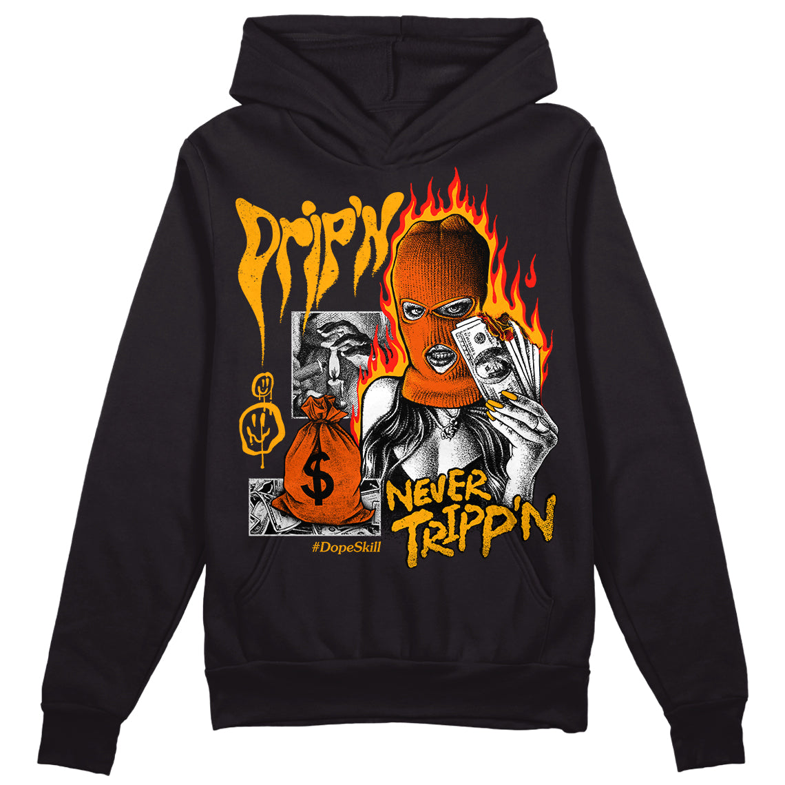 Black Taxi 12s superstreetwear Hoodie Sweatshirt Drip'n Never Tripp'n Graphic