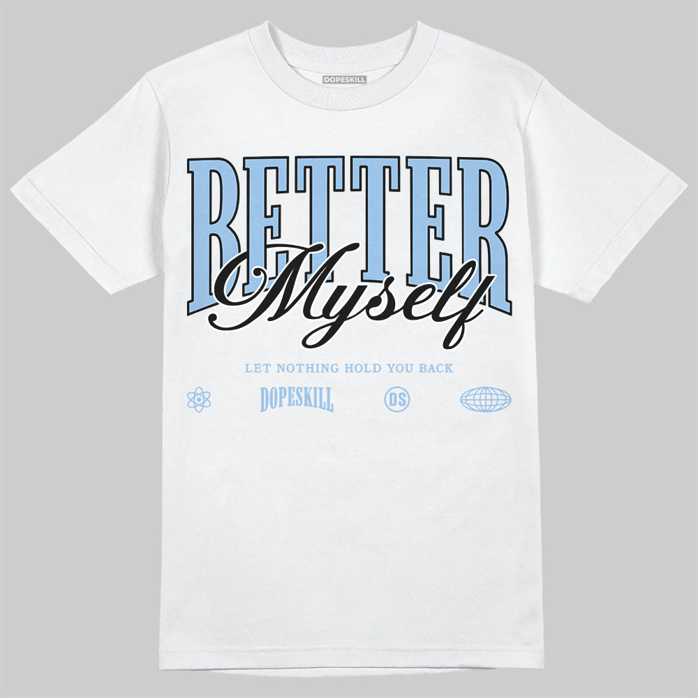 Women's Runner Sneaker Light Blue superstreetwear T-Shirt Better Myself Graphic