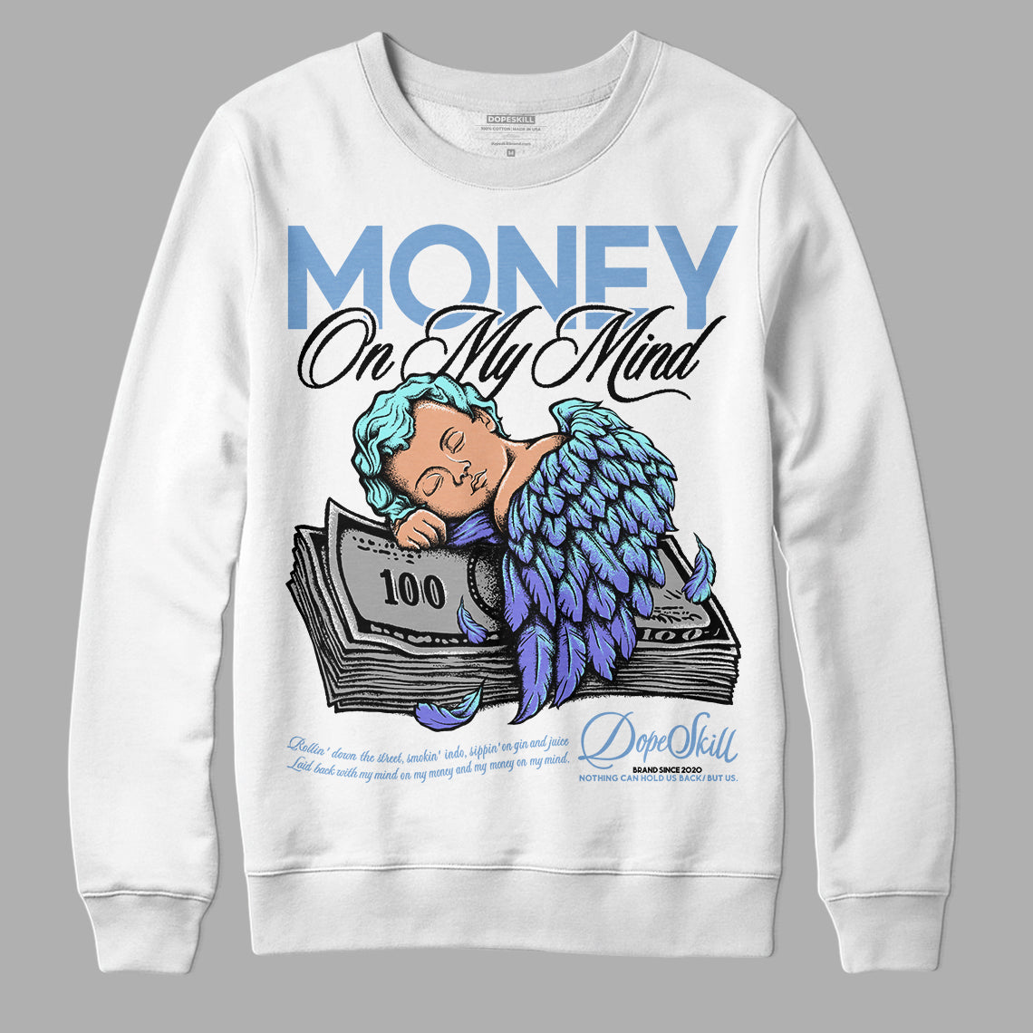 University Blue Collection superstreetwear Sweatshirt MOMM Graphic
