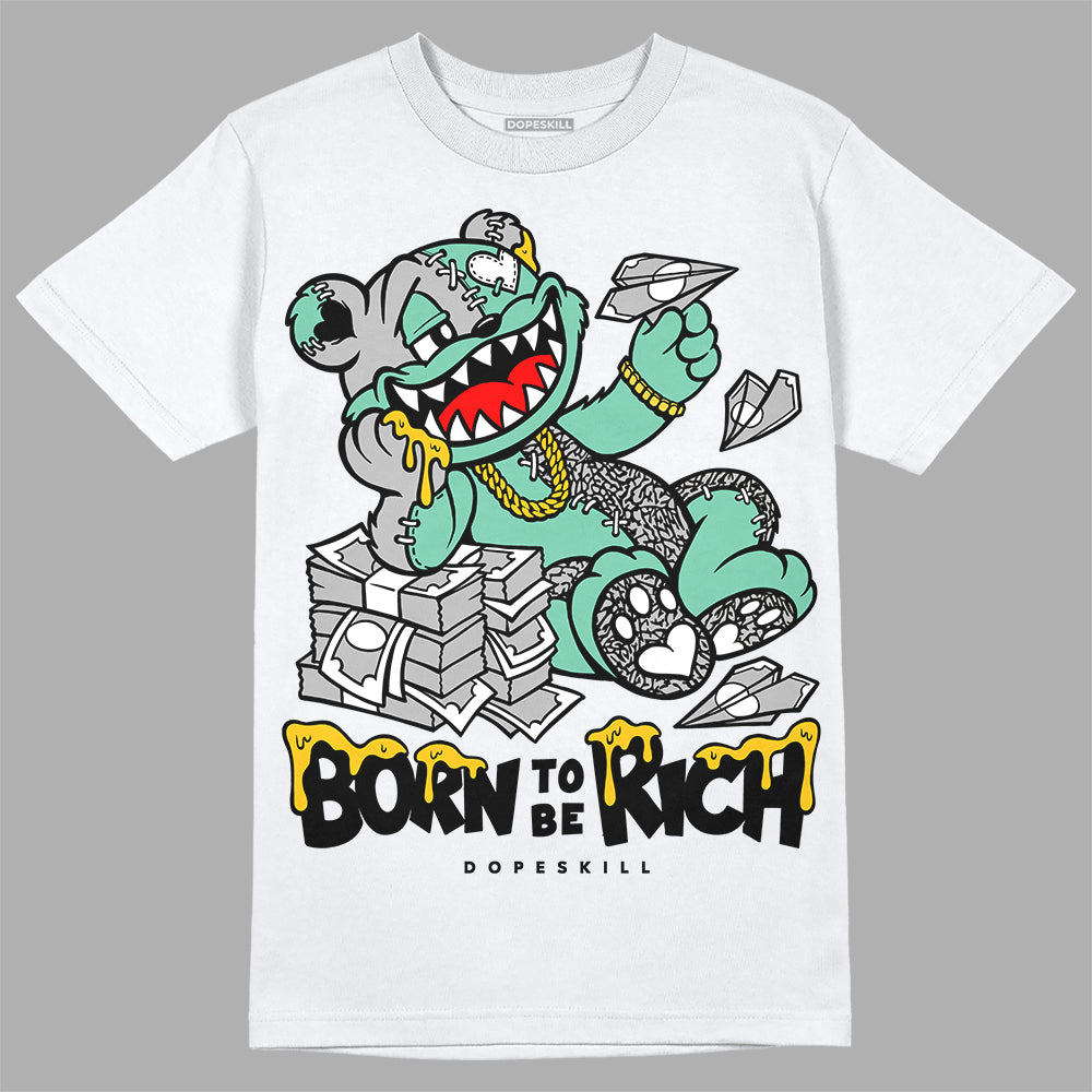 Green Glow 3s superstreetwear T-Shirt Born To Be Rich Graphic